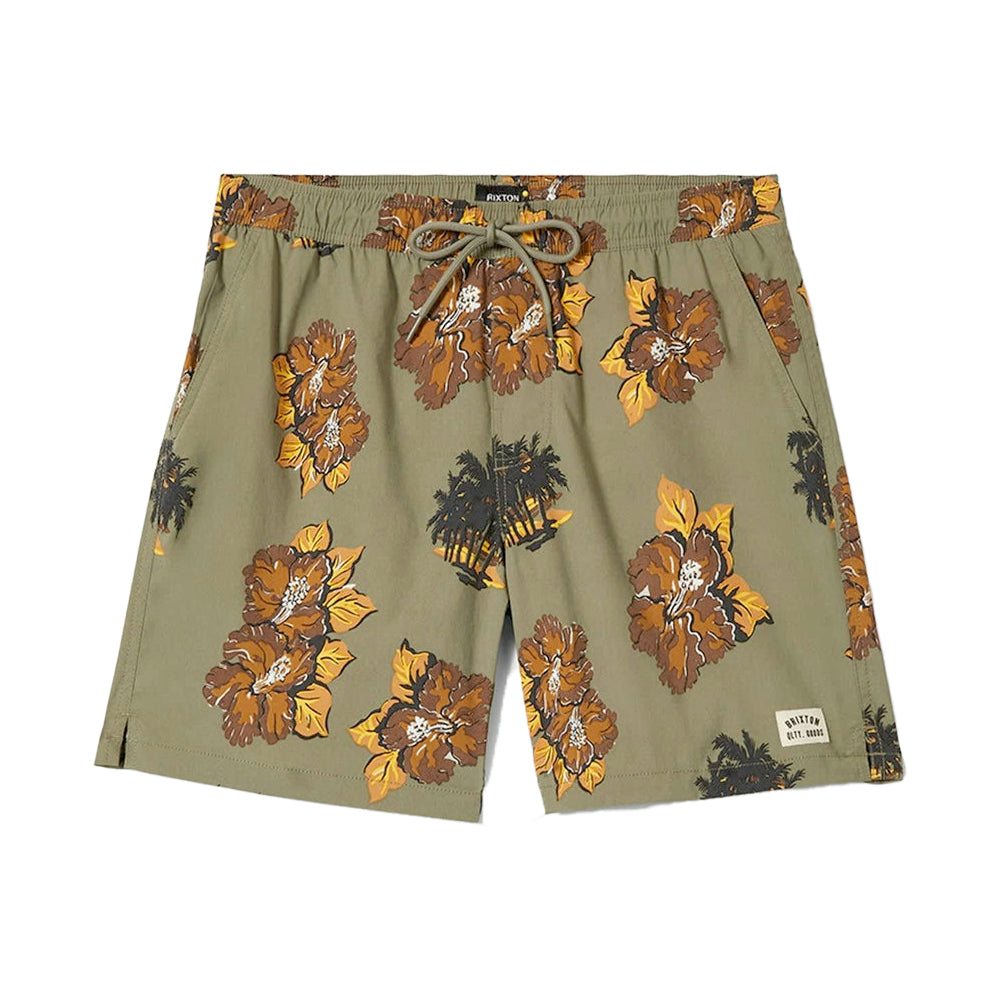 Brixton Everyday Hybrid Short - Olive Surplus Floral