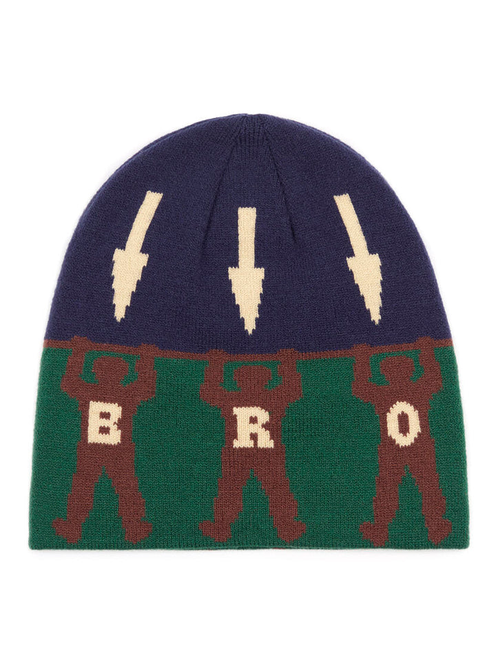 Bronze Arrow Skully Beanie - Green