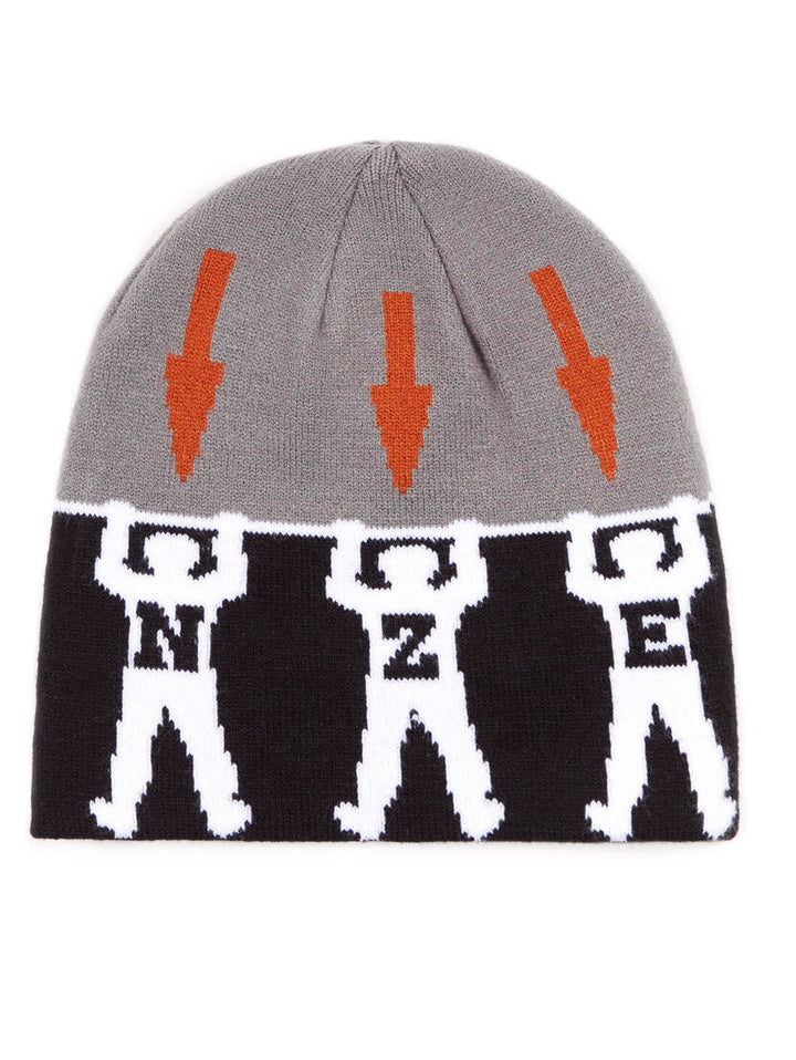 Bronze Arrow Skully Beanie - Black