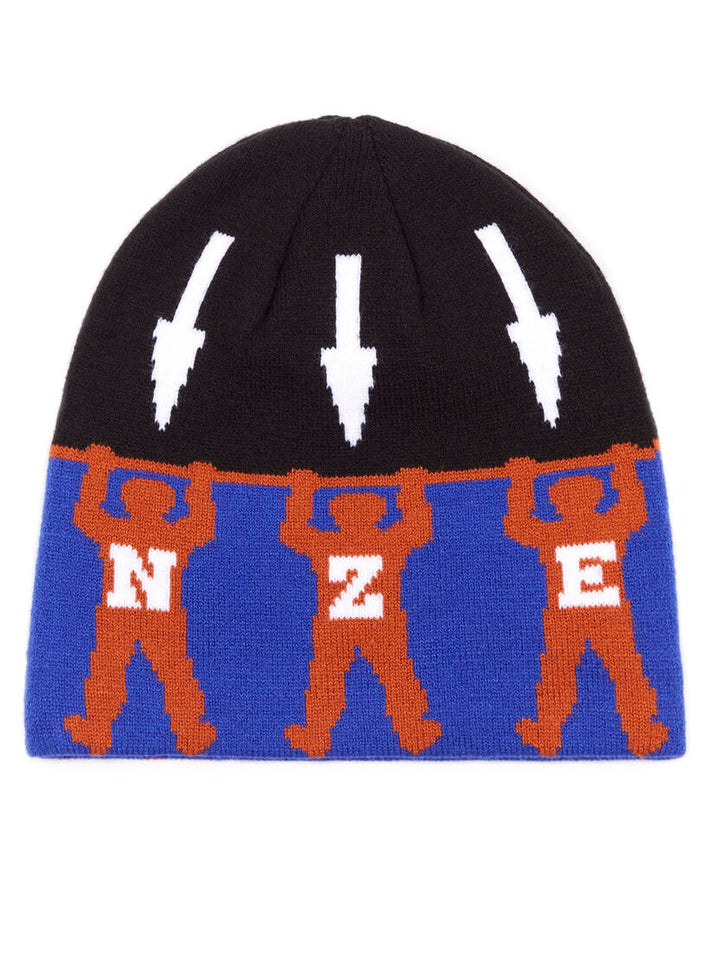 Bronze Arrow Skully Beanie - Blue