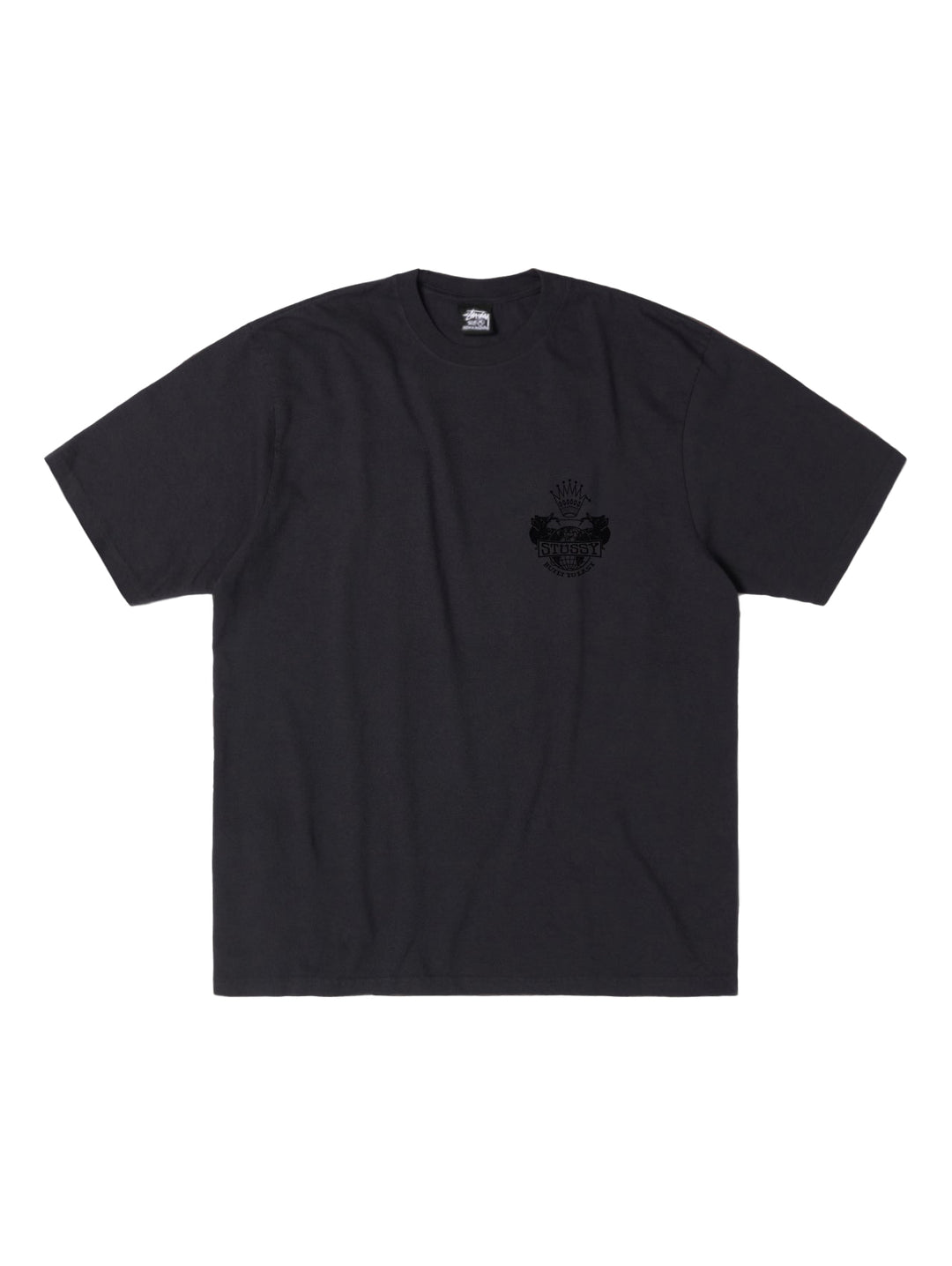 Stussy Built To Last Pigment Dyed Tee - Faded Black