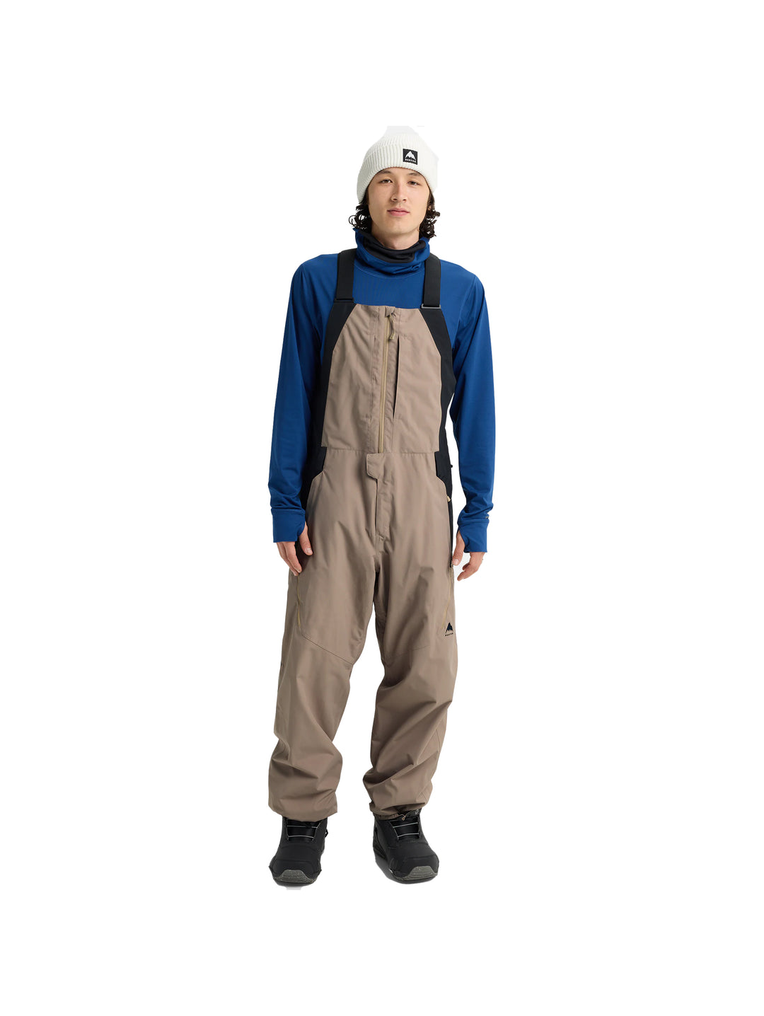 2026 Burton Mens Reserve Relaxed Bib - Summit Taupe / True Black