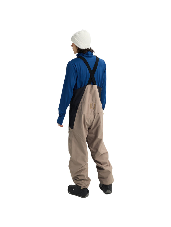 2026 Burton Mens Reserve Relaxed Bib - Summit Taupe / True Black
