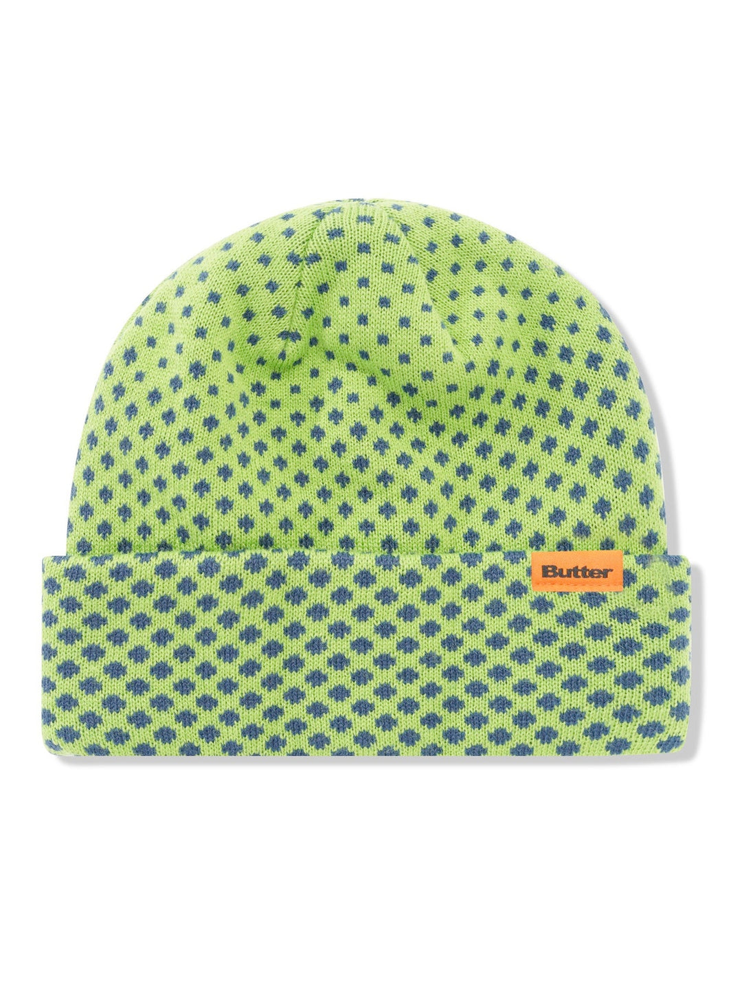 Butter Halftone Cuff Beanie - Green