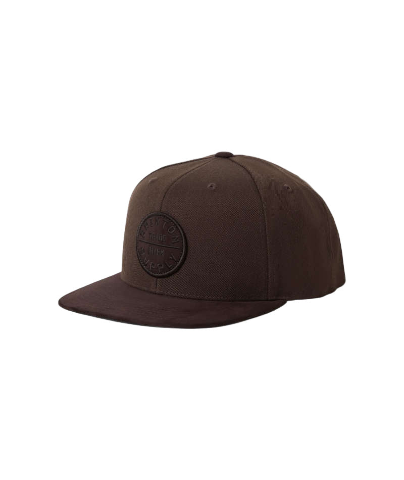 Brixton Oath III Snapback - Pinecone Brown / Brown Suede