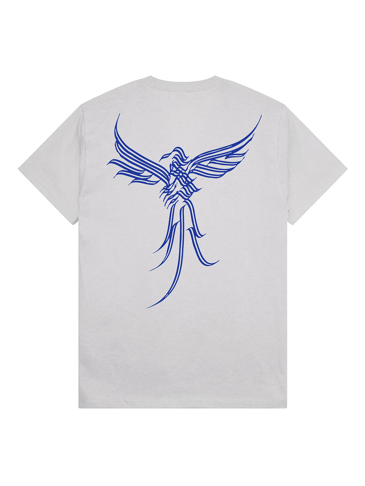 Passport Calligraphy Tee - Oyster Grey