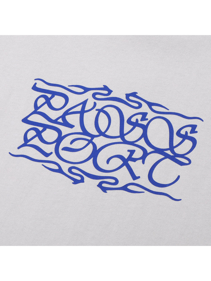 Passport Calligraphy Tee - Oyster Grey