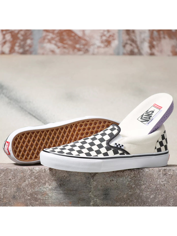 Vans Skate Slip On - Checkerboard Black / White
