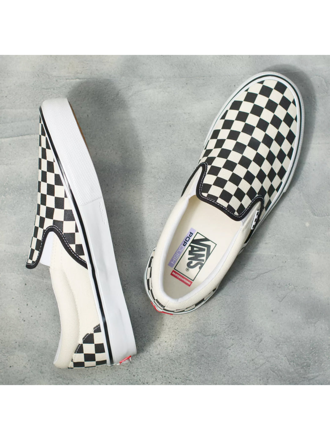 Vans Skate Slip On - Checkerboard Black / White