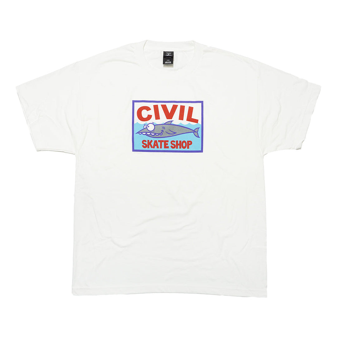 Civil Bait Shop Tee - White