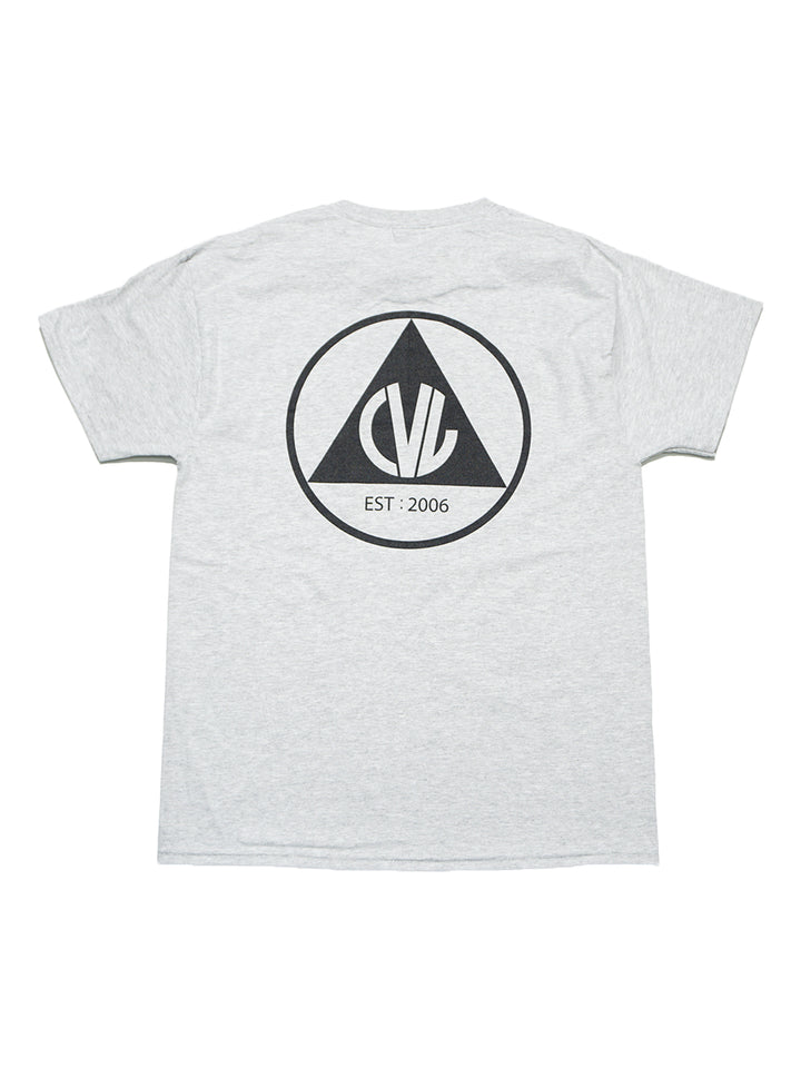 Civil Defense SS Tee - Ash / Black