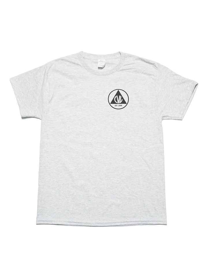 Civil Defense SS Tee - Ash / Black