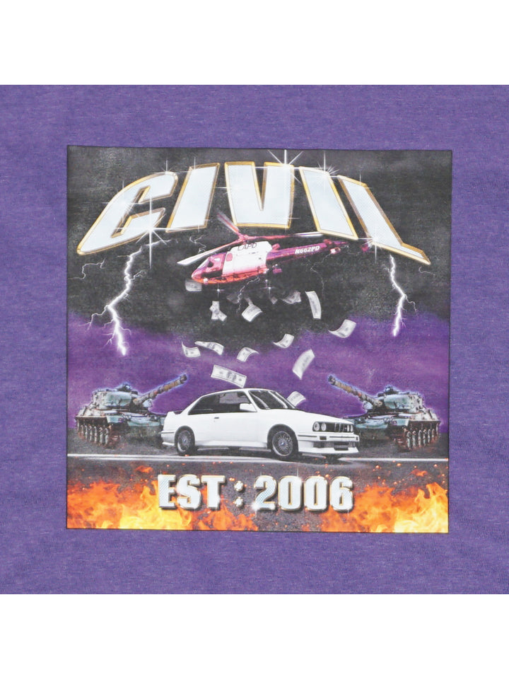 Civil Hot Boy Tee - Purple