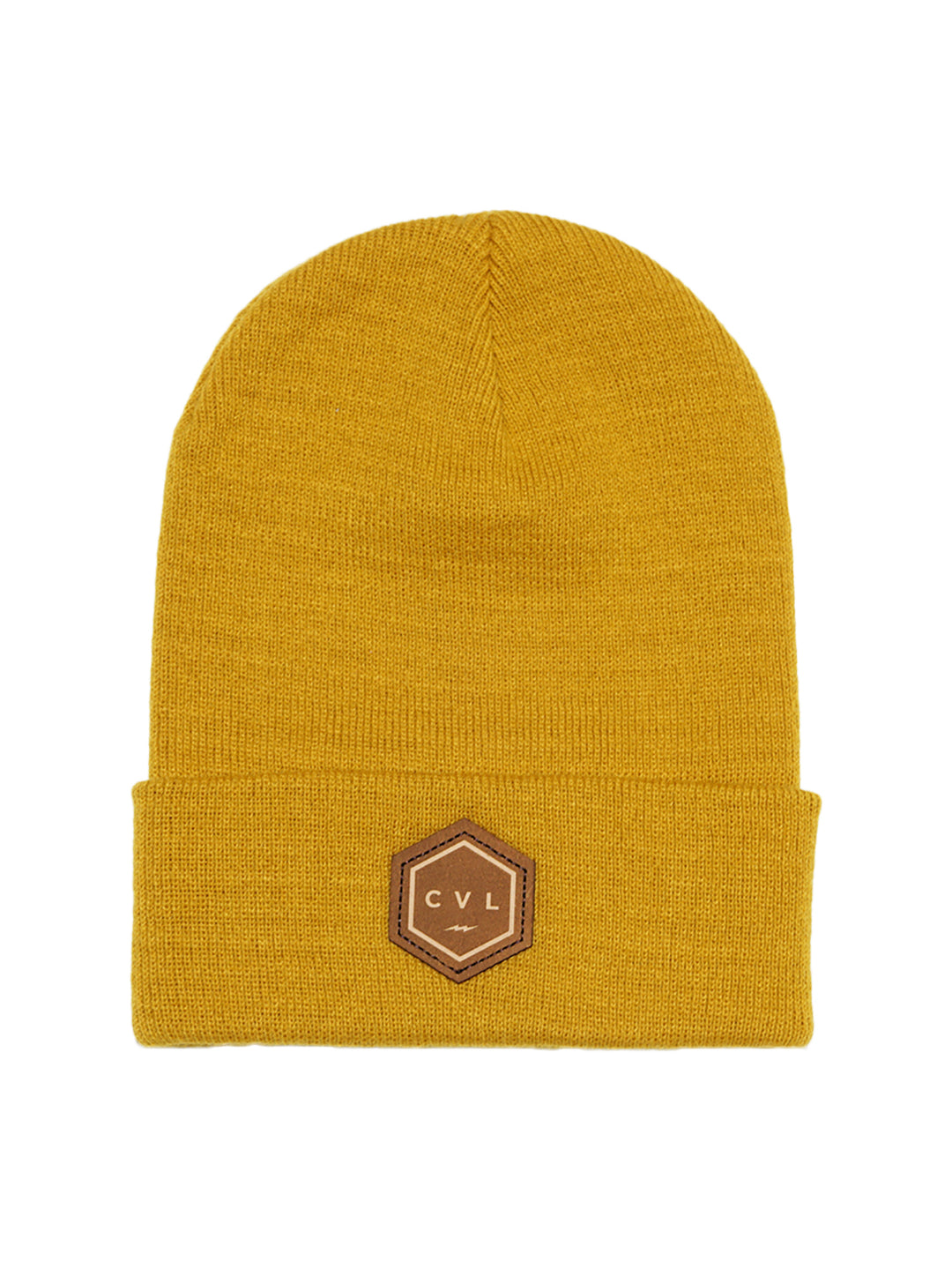Civil Bolt Patch Ltr Cuff Beanie - Wheat