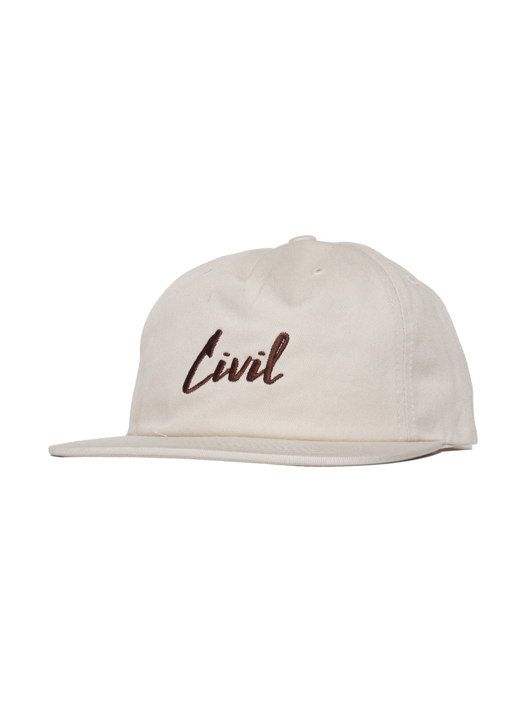 Civil Script 6 Panel Hat