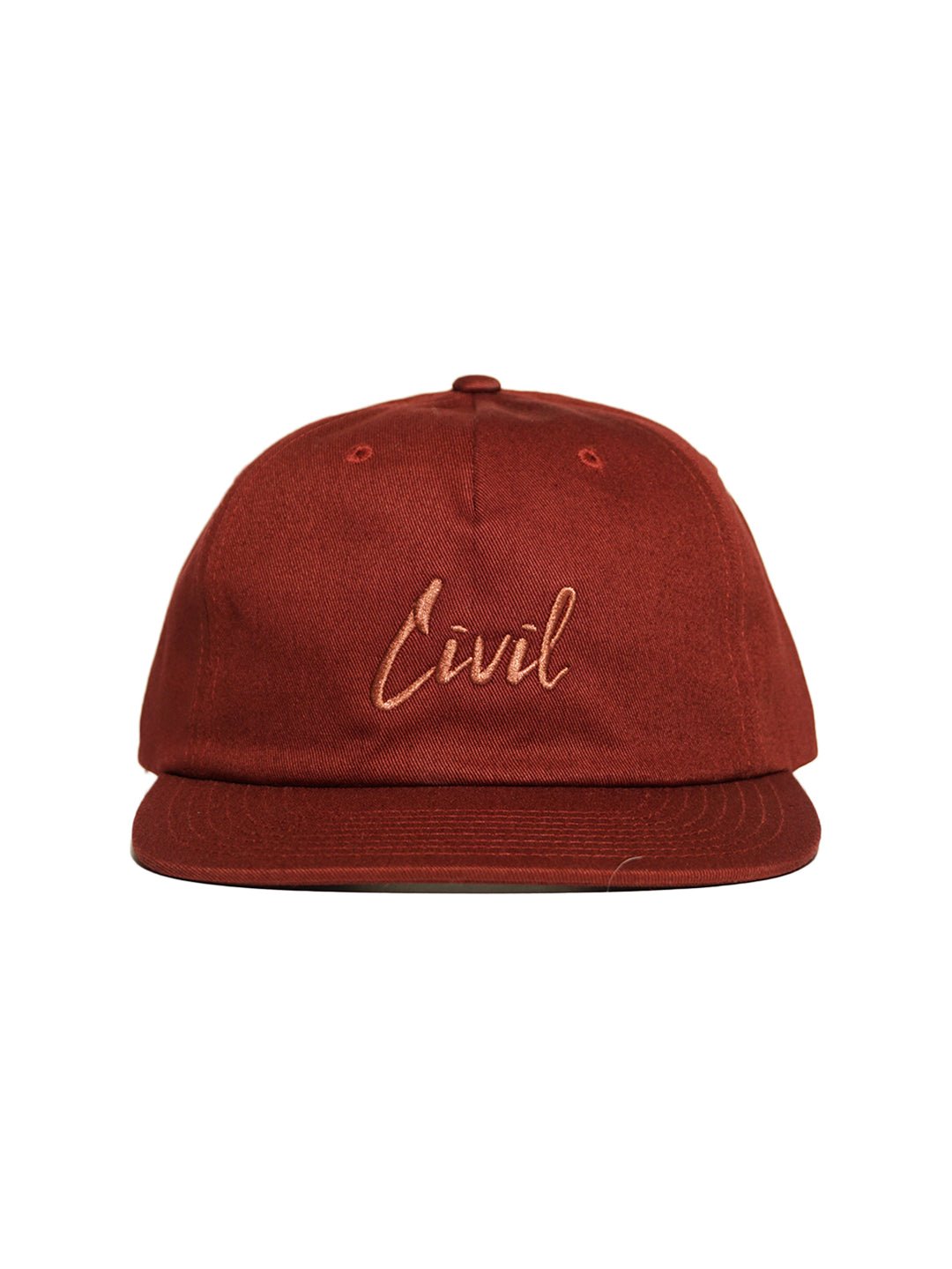 Civil Script 6 Panel  - Pale Maroon / Dark Rose