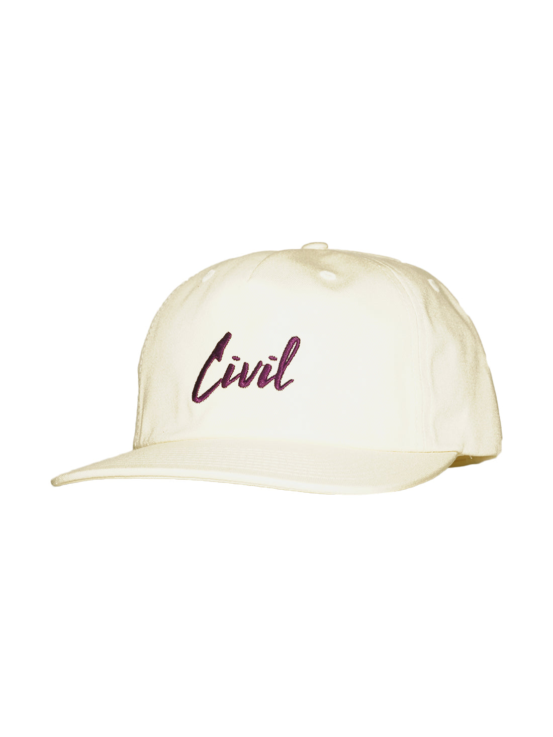 Civil Script 6 Panel - Marshmallow / Purple
