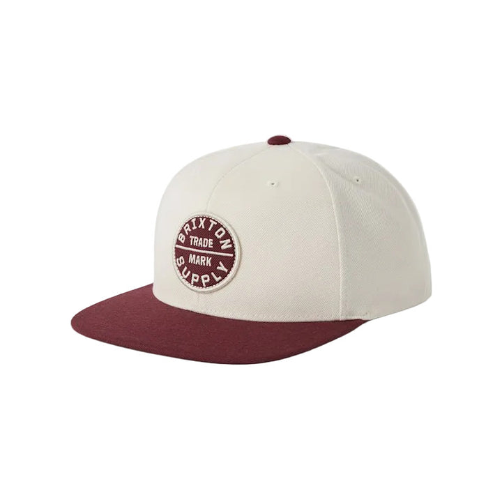 Brixton Oath III Snapback - Whitecap / Dark Brick