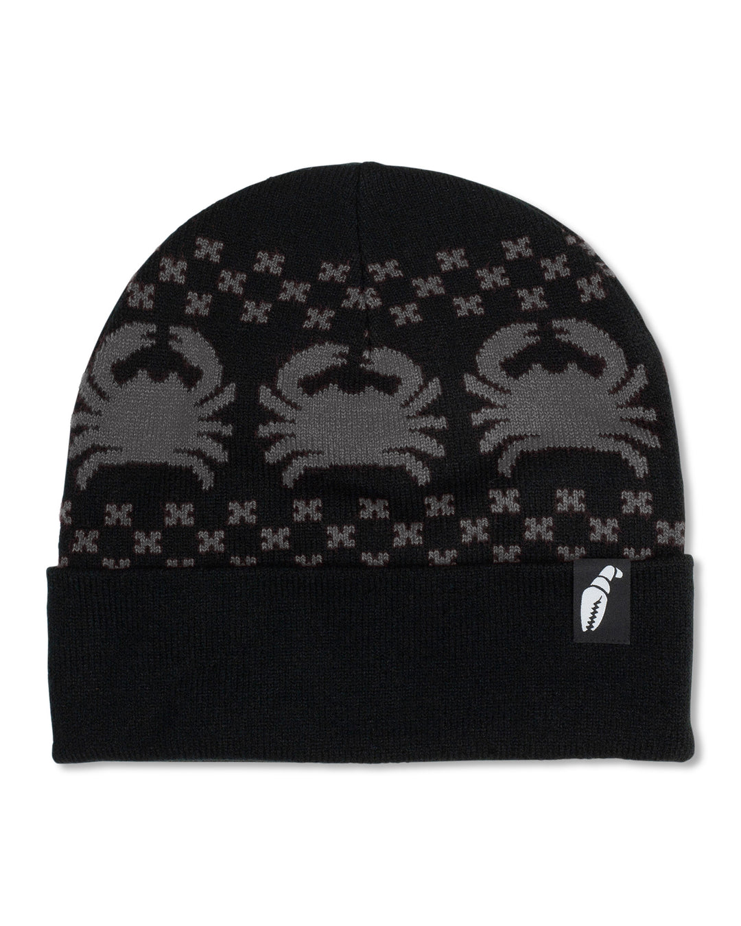 Crab Grab Nordicrab Beanie - Black / Grey