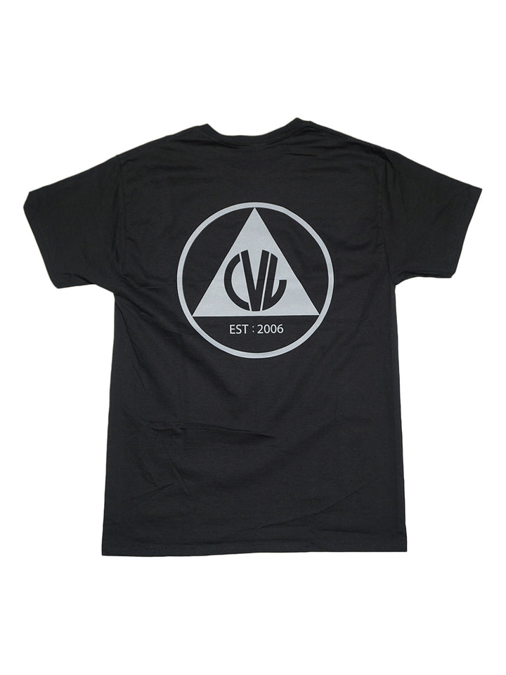 Civil Defense SS Tee - Black / Med Grey
