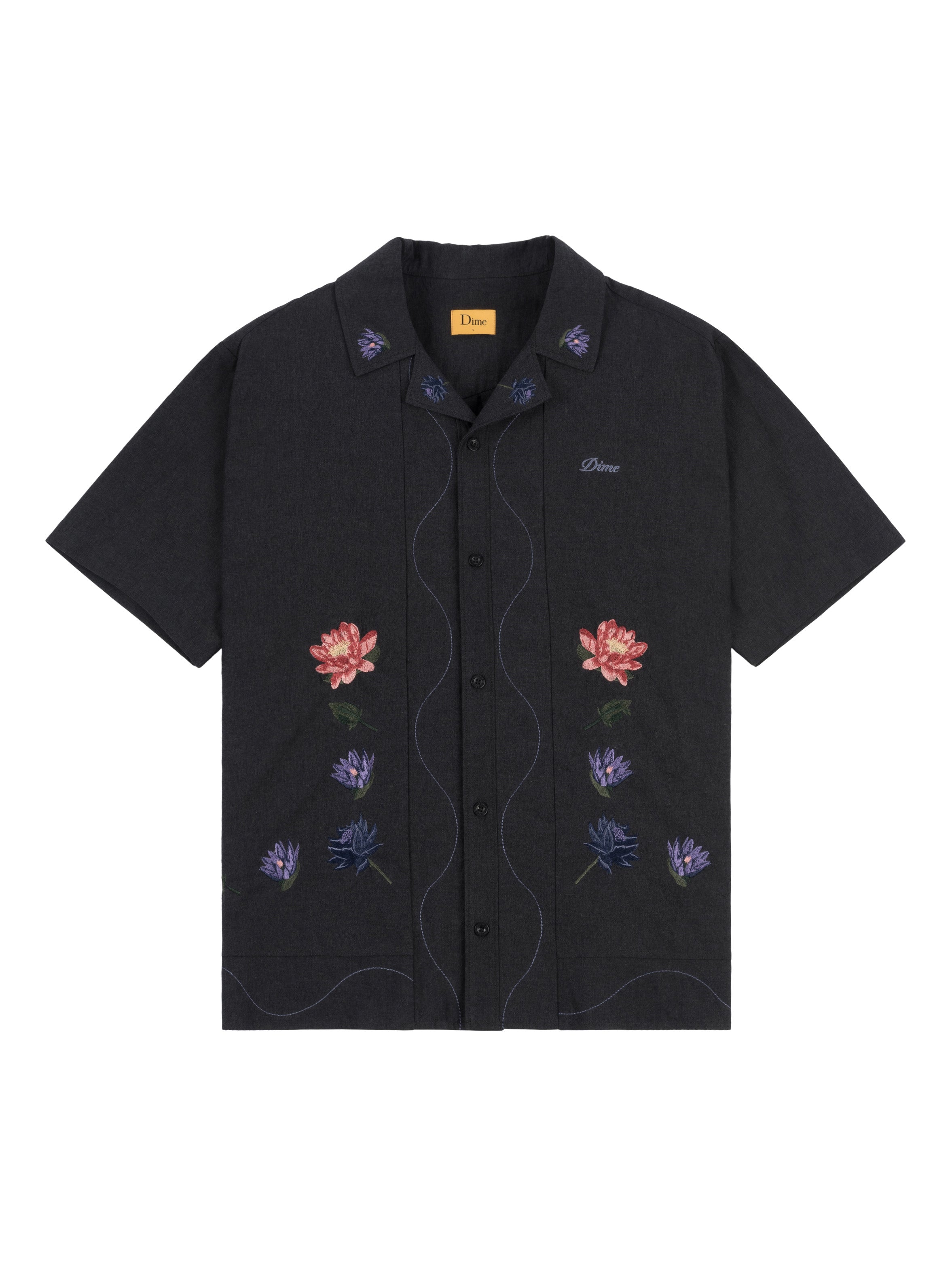 Dime Lotus Button Up SS - Vintage Black – Civil