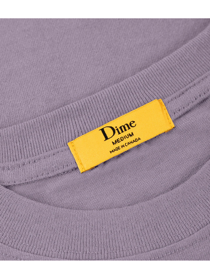 Dime Small Logo Tee - Plum Gray