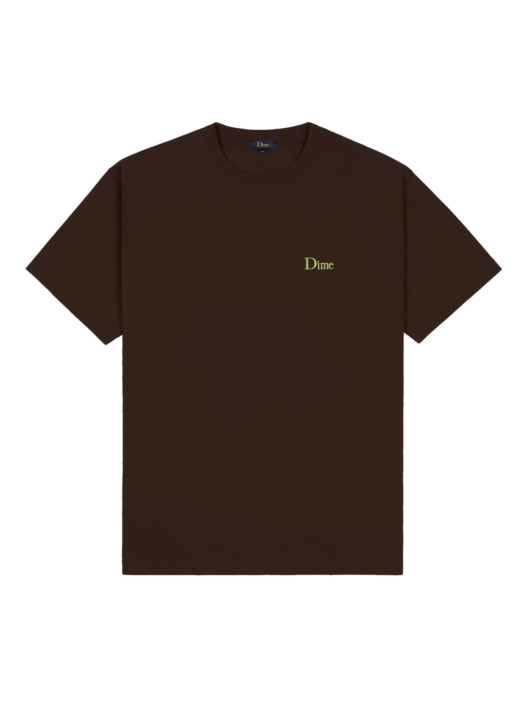 Dime Small Logo Tee - Deep Brown