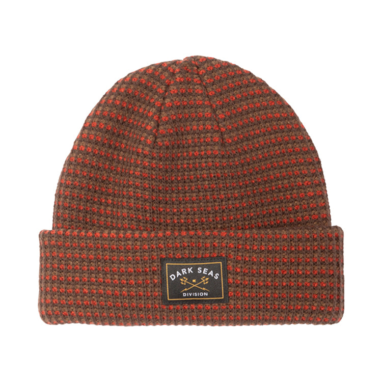 Dark Seas Bateman Beanie - Brown / Red