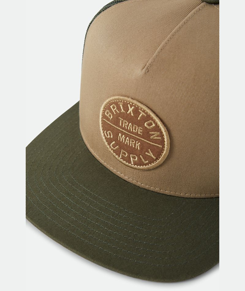 Brixton Oath MP Trucker - Khaki  / Dark Olive