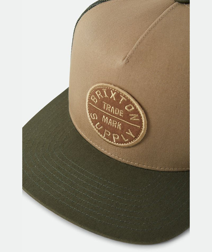 Brixton Oath MP Trucker - Khaki  / Dark Olive