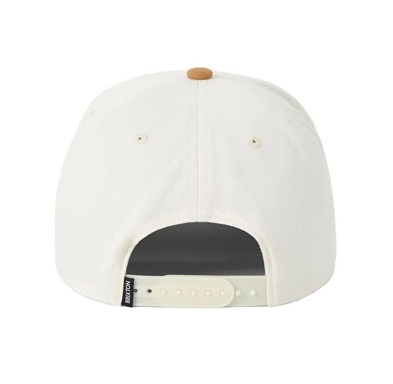Brixton Stratton Snapback - Off White / Caramel
