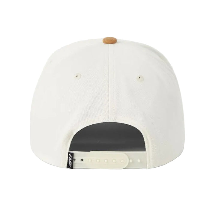 Brixton Stratton Snapback - Off White / Caramel