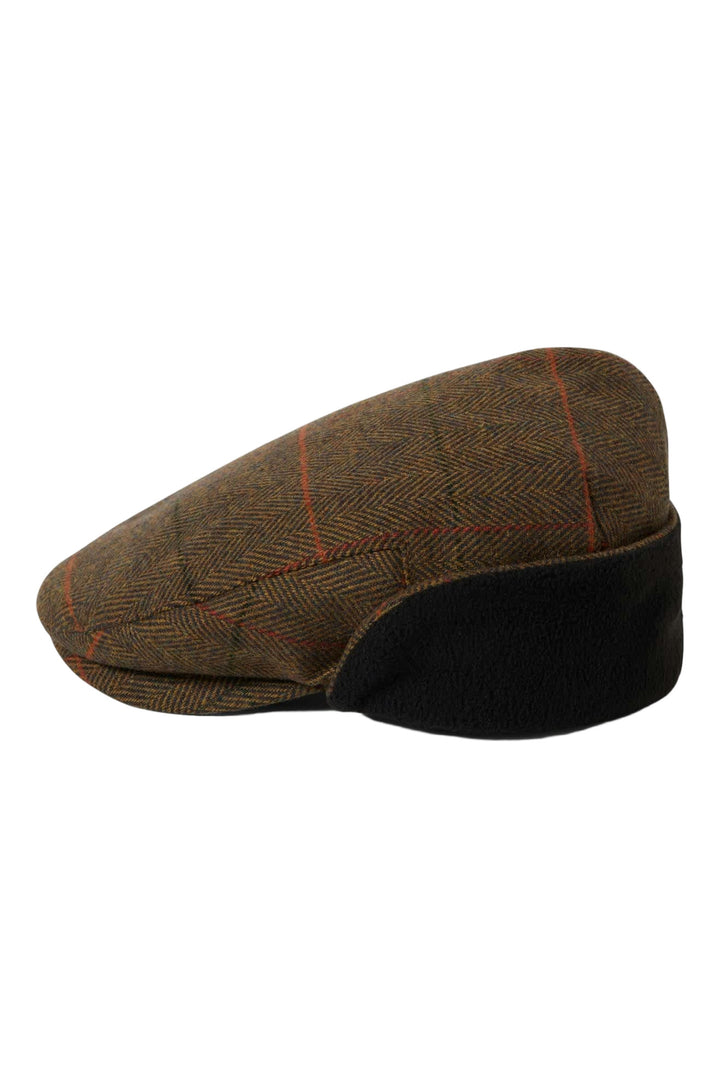 Brixton Hooligan Ear Flap Snap Hat - Bronze / Black / Red