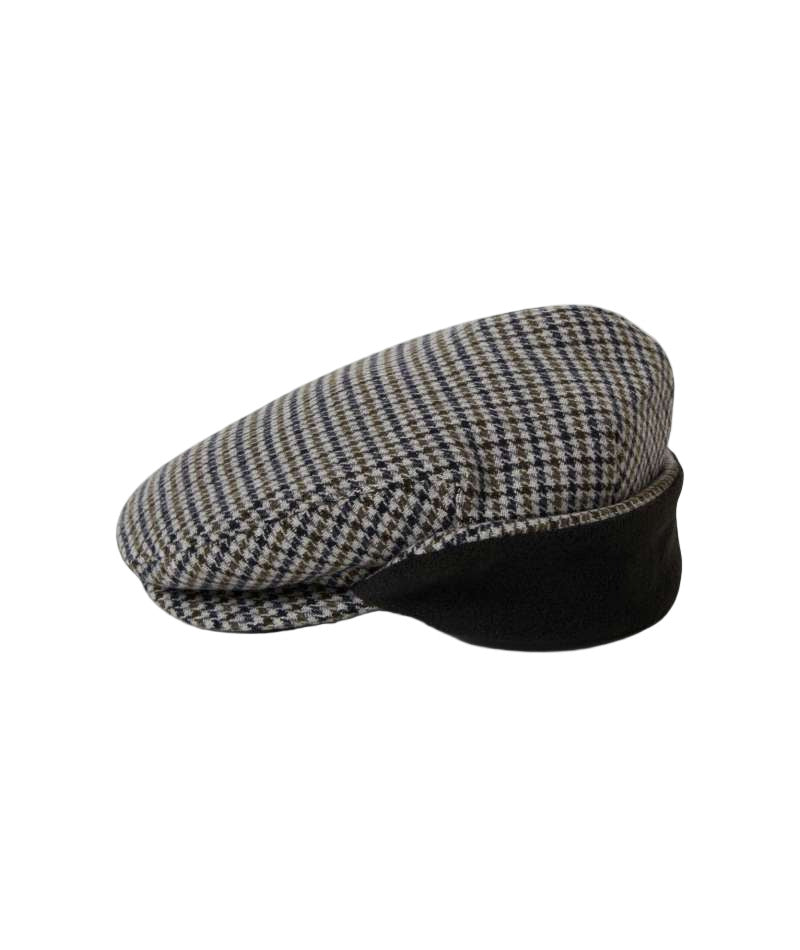 Brixton Hooligan Ear Flap Snap Hat  -Black / Grey / Charcoal