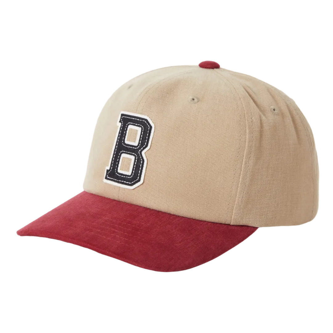 Brixton Big B MP Cap - Sand / Burgundy