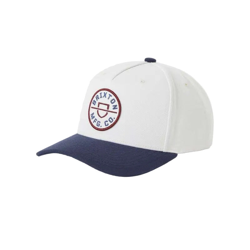 Brixton Crest MP Snapback - Wax Paper / Navy