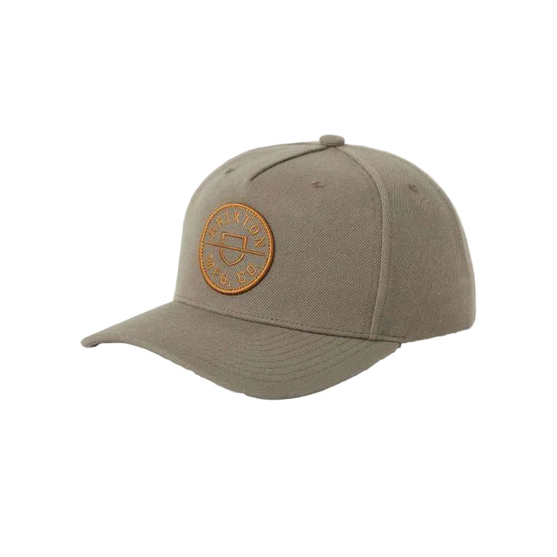 Brixton Crest MP Snapback - Dark Olive / Caramel