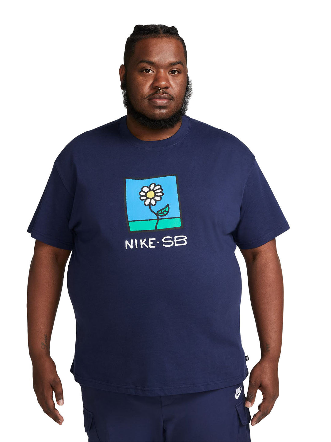 Skatestore Nike Sb T Shirt Blue Raglan Skate T-Shirt (White/Deep