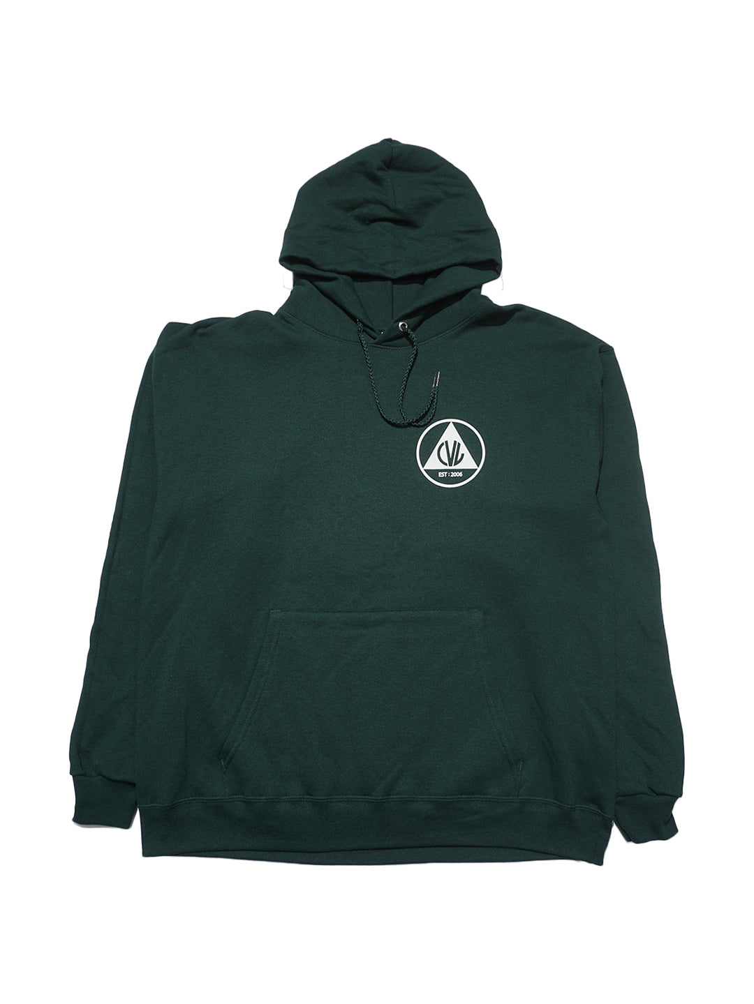 Civil Defense Pullover Hood - Forest / White