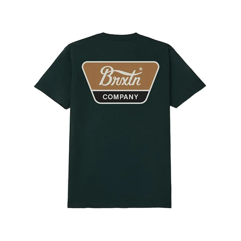 Brixton Linwood Tee - Forest Green / Tobacco