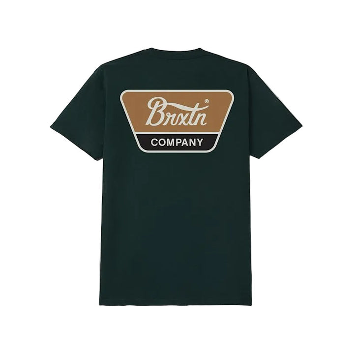 Brixton Linwood Tee - Forest Green / Tobacco