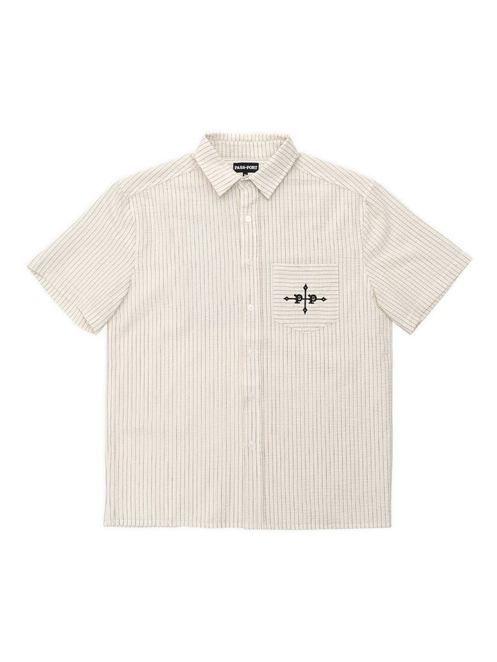 Passport Gauntlets Workers Short Sleeve Shirt - Off White