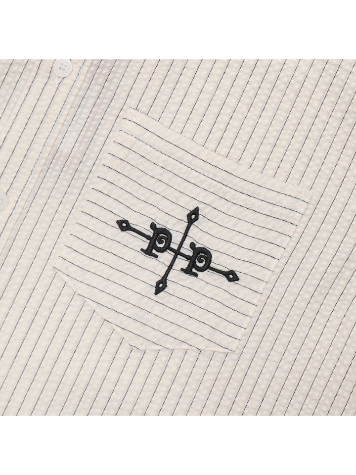 Passport Gauntlets Workers Short Sleeve Shirt - Off White