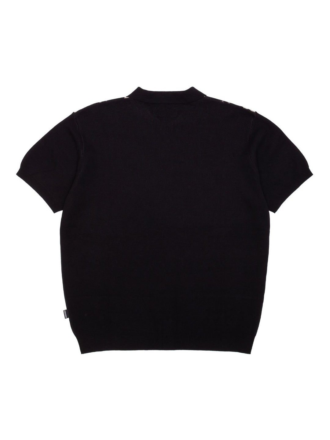GX1000 Knitted Polo S/S Button Up - Black