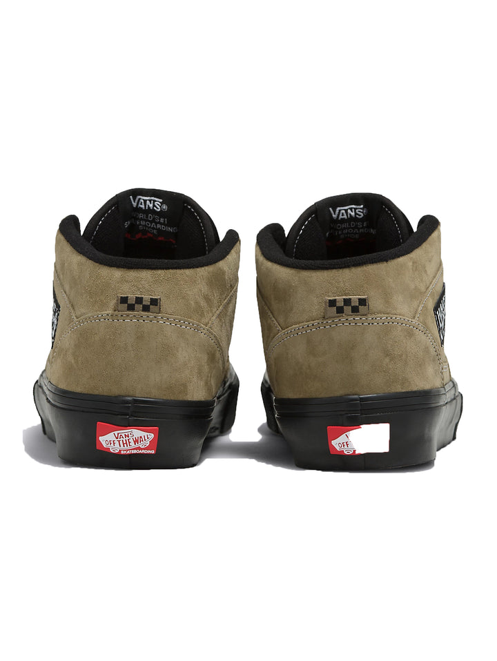 Vans Skate Half Cab Pig Suede - Olive / Black