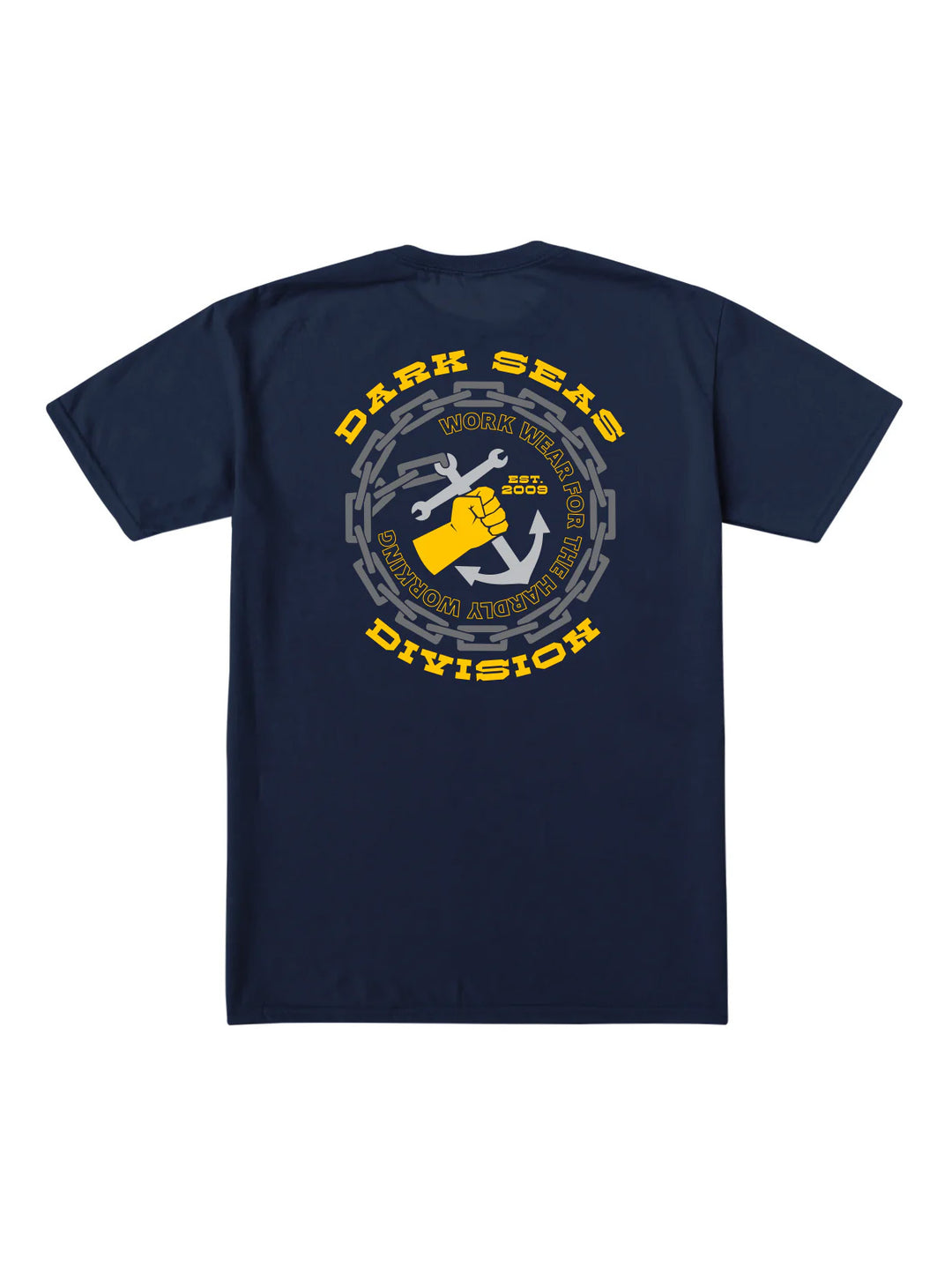 Dark Seas Handyman Wicking Tee - Navy