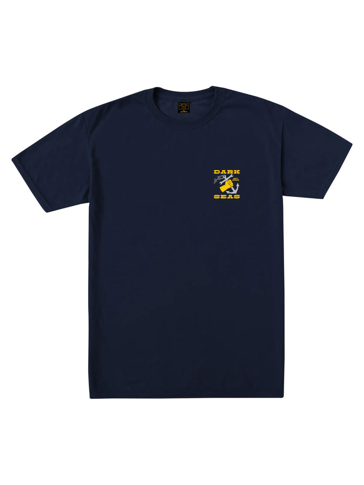 Dark Seas Handyman Wicking Tee - Navy