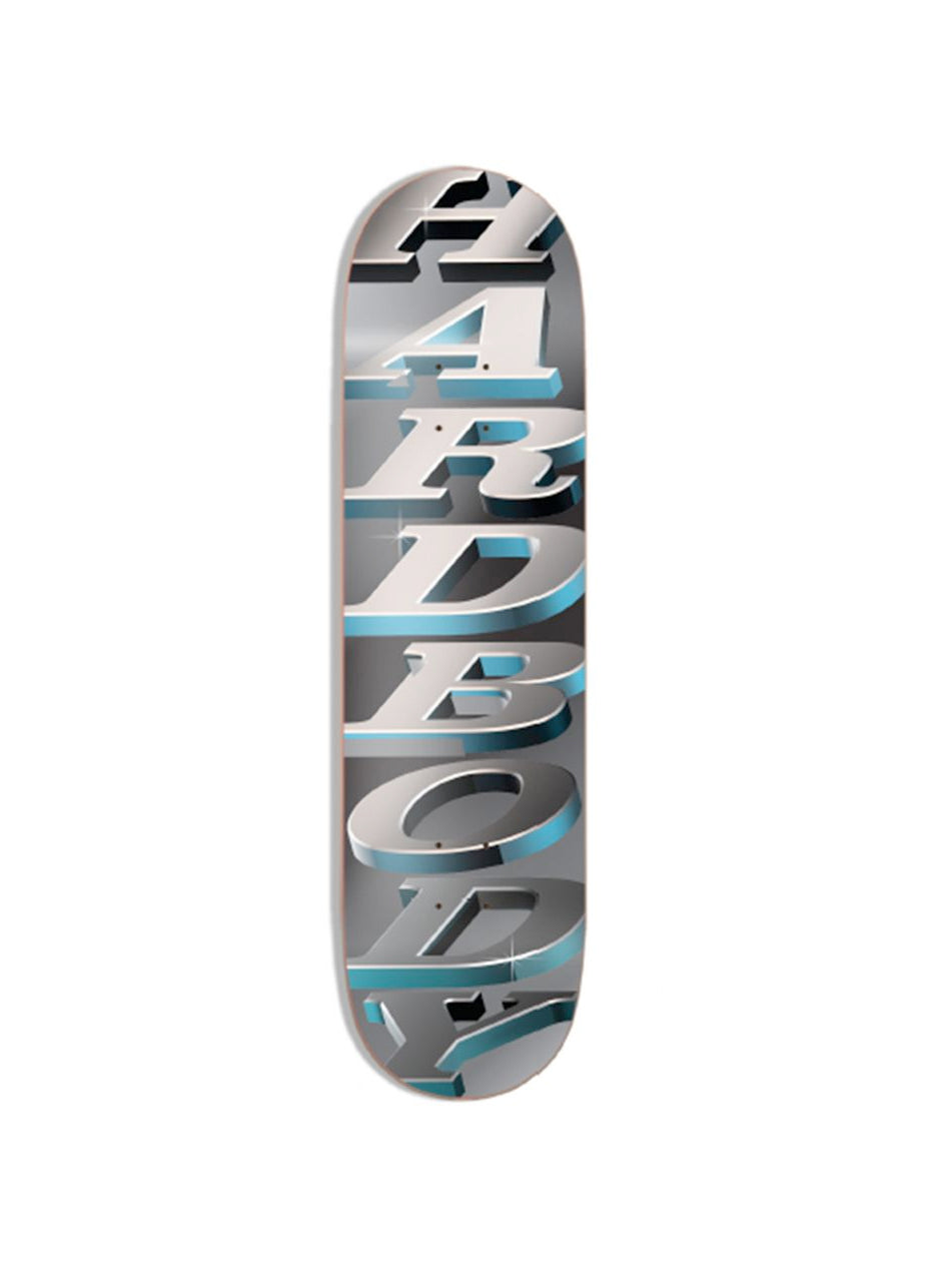 Hardbody Stacked Logo Deck Navy/Grey - 8.25 Short Wheelbase