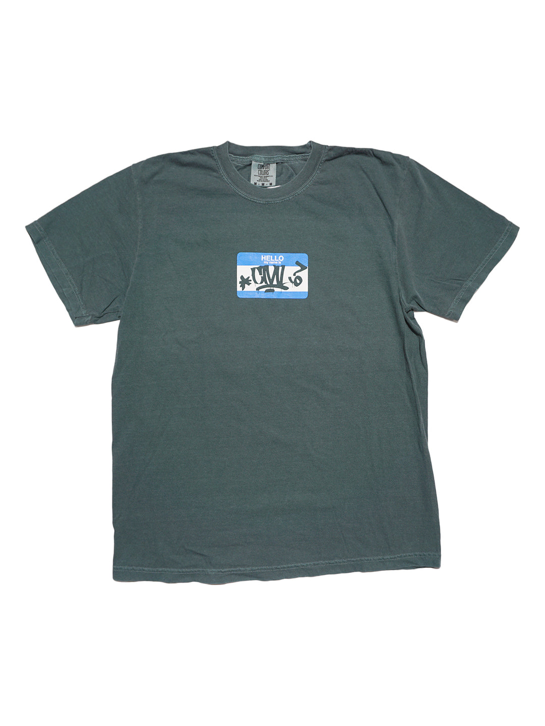 Civil Hello My Name Is Tee - Blue Spruce