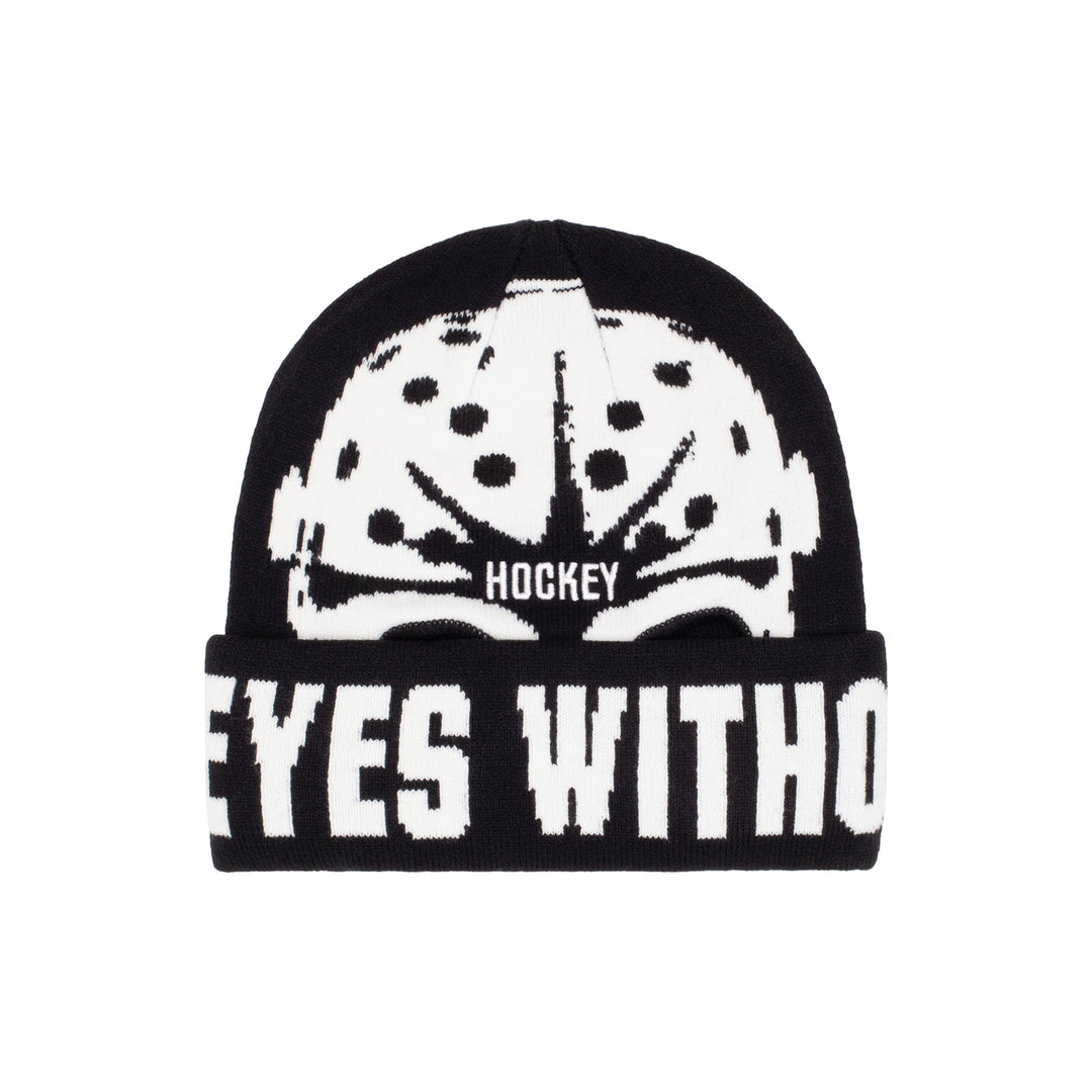 Hockey Ski Mask Beanie - Black